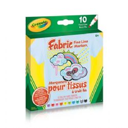 CRAYOLA - MARQUEURS POUR TISSUS TRAITS FINS